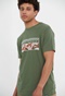 FUNKY BUDDHA-Ανδρικό t-shirt FUNKY BUDDHA πράσινο