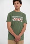 FUNKY BUDDHA-Ανδρικό t-shirt FUNKY BUDDHA πράσινο