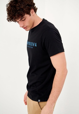 FUNKY BUDDHA-Ανδρικό t-shirt FUNKY BUDDHA μαύρο