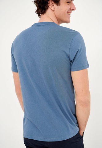 FUNKY BUDDHA-Ανδρικό t-shirt FUNKY BUDDHA μπλε