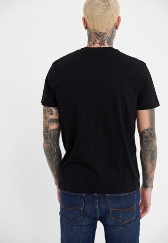 FUNKY BUDDHA-Ανδρικό t-shirt FUNKY BUDDHA μαύρο