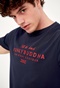 FUNKY BUDDHA-Ανδρικό t-shirt FUNKY BUDDHA μπλε ναυτικό
