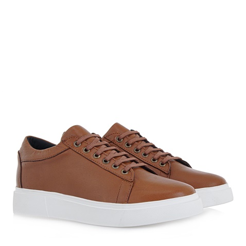 WEPSS-Ανδρικά παπούτσια sneakers WEPSS Q507U0552 καφέ ταμπά