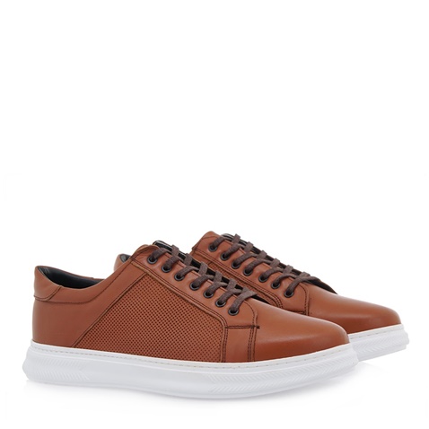 JK LONDON-Ανδρικά casual sneakers JK LONDON Q528B4012 καφέ ταμπά
