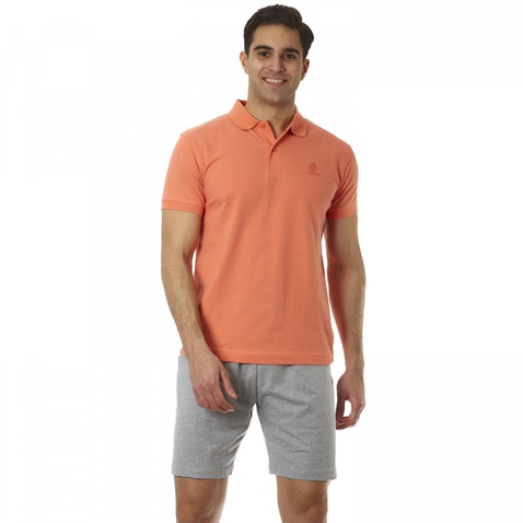 ADMIRAL-Ανδρική κοντομάνικη polo μπλούζα Admiral Polo πορτοκαλί