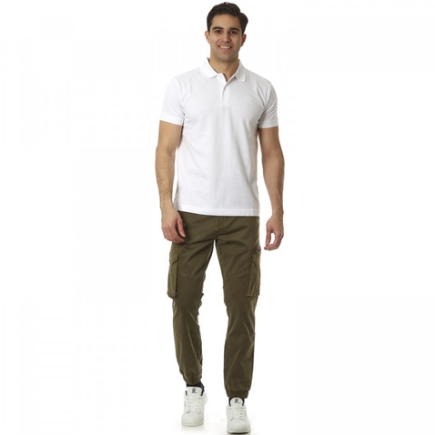 ADMIRAL-Ανδρική κοντομάνικη polo μπλούζα Admiral λευκή