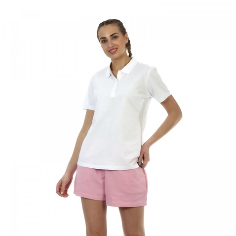 ADMIRAL-Γυναικεία κοντομάνικη μπλούζα polo ADMIRAL λευκή