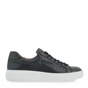 ARONAY-Ανδρικά δερμάτινα casual sneakers ARONAY Q560A8312 μπλε