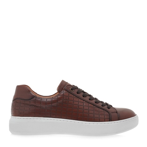 ARONAY-Ανδρικά παπούτσια sneakers ARONAY Q560A8312 καφέ ταμπά