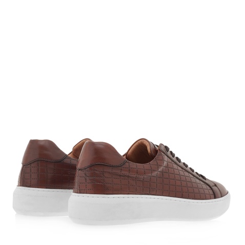 ARONAY-Ανδρικά παπούτσια sneakers ARONAY Q560A8312 καφέ ταμπά