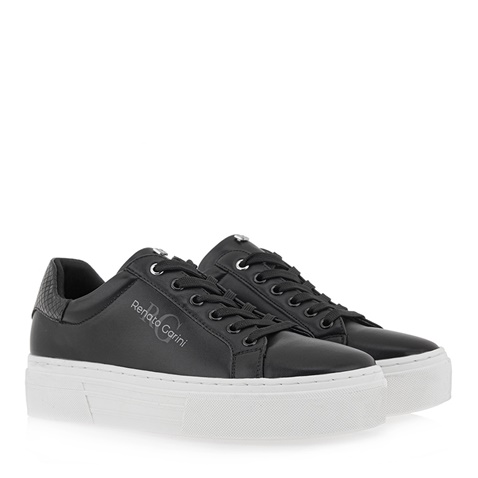 RENATO GARINI-Γυναικεία sneakers RENATO GARINI Q119R2342 μαύρα λευκά