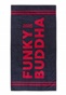FUNKY BUDDHA-Πετσέτα θαλάσσης FUNKY BUDDHA μπλε κόκκινη (90x180cm)