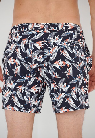 FUNKY BUDDHA-Ανδρικό μαγιό σορτς FUNKY BUDDHA μπλε floral all over 