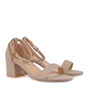 JK LONDON-Γυναικεία πέδιλα JK LONDON Q498A4203 ροζ χρυσά  glitter