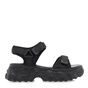 SEVEN-Γυναικεία πέδιλα flatforms SEVEN O469Q9863 μαύρα