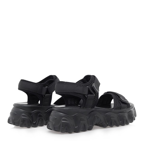 SEVEN-Γυναικεία πέδιλα flatforms SEVEN O469Q9863 μαύρα