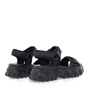 SEVEN-Γυναικεία πέδιλα flatforms SEVEN O469Q9863 μαύρα