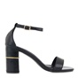 JK LONDON-Γυναικεία πέδιλα JK LONDON Q498A2104 μαύρα snakeskin