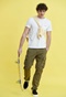 FUNKY BUDDHA-Ανδρικό t-shirt FUNKY BUDDHA λευκό