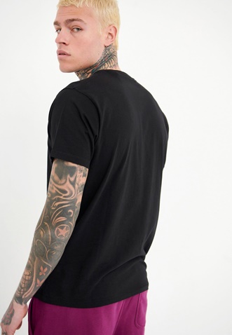 FUNKY BUDDHA-Ανδρικό essential t-shirt FUNKY BUDDHA μαύρο