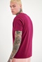 FUNKY BUDDHA-Ανδρικό essential t-shirt FUNKY BUDDHA magenta μοβ