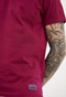 FUNKY BUDDHA-Ανδρικό essential t-shirt FUNKY BUDDHA magenta μοβ
