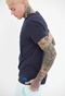 FUNKY BUDDHA-Ανδρικό essential t-shirt FUNKY BUDDHA μπλε