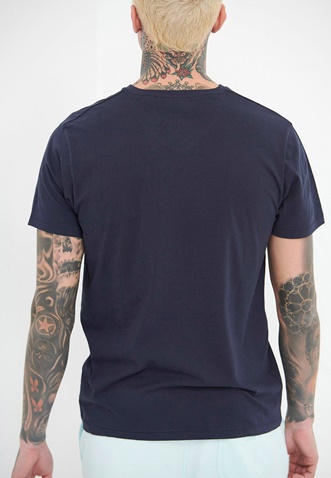 FUNKY BUDDHA-Ανδρικό essential t-shirt FUNKY BUDDHA μπλε