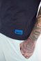FUNKY BUDDHA-Ανδρικό essential t-shirt FUNKY BUDDHA μπλε