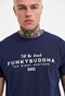 FUNKY BUDDHA-Ανδρικό t-shirt FUNKY BUDDHA μπλε