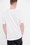 FUNKY BUDDHA-Ανδρικό t-shirt FUNKY BUDDHA λευκό με τύπωμα στο στήθος