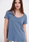 FUNKY BUDDHA-Γυναικείο t-shirt FUNKY BUDDHA μπλε