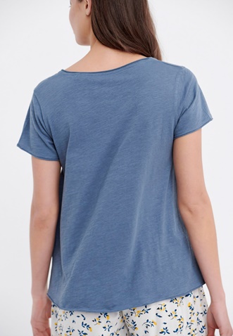 FUNKY BUDDHA-Γυναικείο t-shirt FUNKY BUDDHA μπλε