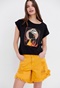 FUNKY BUDDHA-Γυναικείο t-shirt FUNKY BUDDHA t-shirt μαύρο