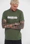 FUNKY BUDDHA-Ανδρικό t-shirt FUNKY BUDDHA πράσινο