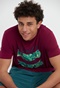 FUNKY BUDDHA-Ανδρικό t-shirt FUNKY BUDDHA μοβ