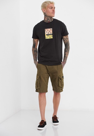 FUNKY BUDDHA-Ανδρικό t-shirt FUNKY BUDDHA μαύρο