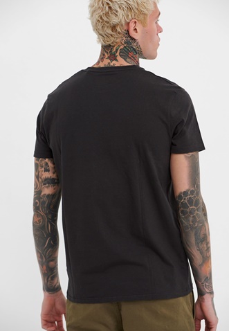 FUNKY BUDDHA-Ανδρικό t-shirt FUNKY BUDDHA μαύρο