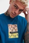 FUNKY BUDDHA-Ανδρικό t-shirt FUNKY BUDDHA μπλε