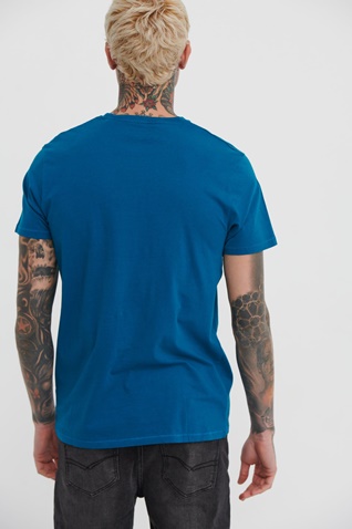 FUNKY BUDDHA-Ανδρικό t-shirt FUNKY BUDDHA μπλε