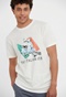 FUNKY BUDDHA-Ανδρικό t-shirt FUNKY BUDDHA λευκό