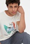 FUNKY BUDDHA-Ανδρικό t-shirt FUNKY BUDDHA λευκό