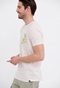 FUNKY BUDDHA-Ανδρικό t-shirt FUNKY BUDDHA ροζ με graphic τύπωμα