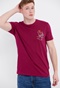 FUNKY BUDDHA-Ανδρικό t-shirt FUNKY BUDDHA μοβ με graphic τύπωμα