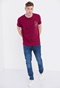 FUNKY BUDDHA-Ανδρικό t-shirt FUNKY BUDDHA μοβ με graphic τύπωμα