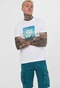 FUNKY BUDDHA-Ανδρικό t-shirt FUNKY BUDDHA λευκό