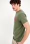 FUNKY BUDDHA-Ανδρικό t-shirt FUNKY BUDDHA χακί