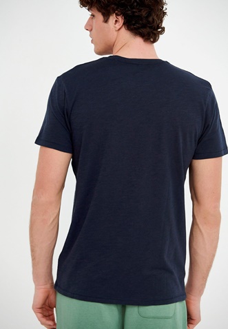 FUNKY BUDDHA-Ανδρικό t-shirt FUNKY BUDDHA μπλε