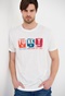 FUNKY BUDDHA-Ανδρικό t-shirt FUNKY BUDDHA λευκό