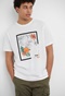 FUNKY BUDDHA-Ανδρικό t-shirt FUNKY BUDDHA λευκό